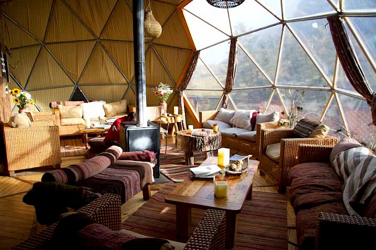 Loungedome in het EcoCamp NP Torres del Paine.