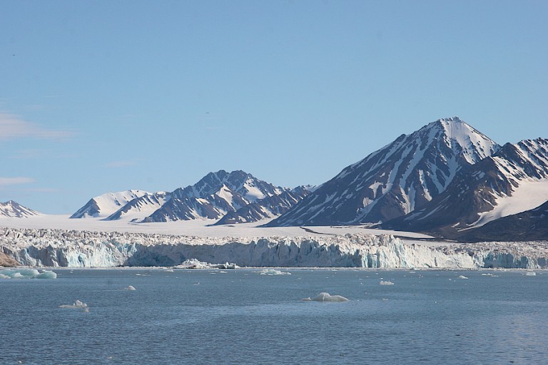 Gletsjerfront van de Kongsbree.