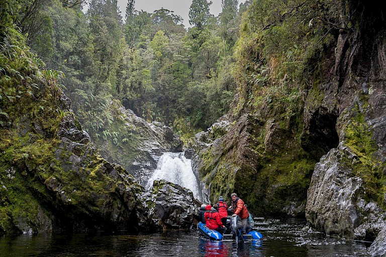 Zodiaccruise door de zuidelijke fjorden.