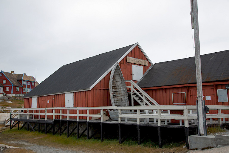 Huizen in Ilulissat.