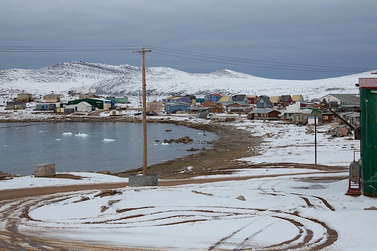 Qikiqtarjuaq, een kleine nederzetting op Baffin.