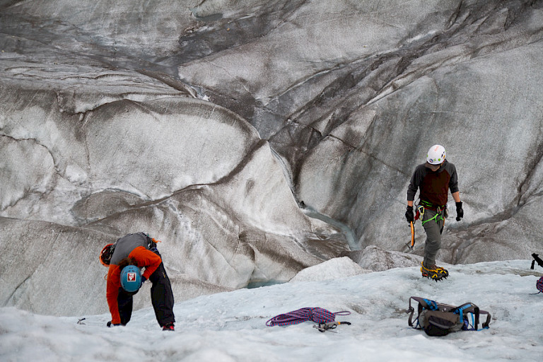 IJsklimmen op de Rootgletsjer, Kennicott.