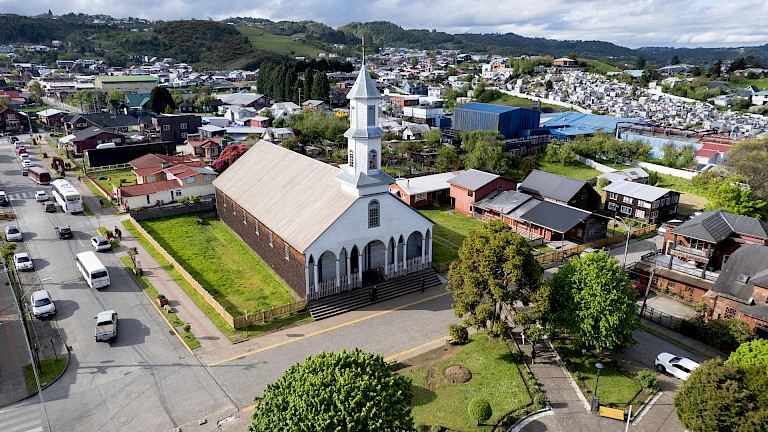 Kerk in Dalcahue.