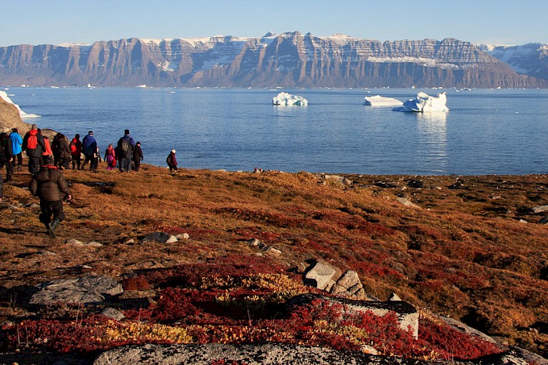 Wandelen op de toendra.