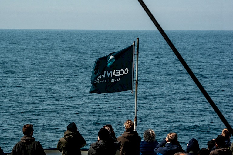 Op de uitkijk naar vogels en dolfijnen.