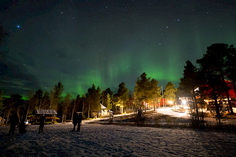 Avond bij het hotel.