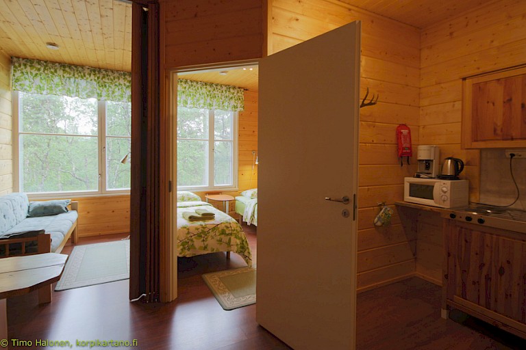 Een van kamers van het  hotel.