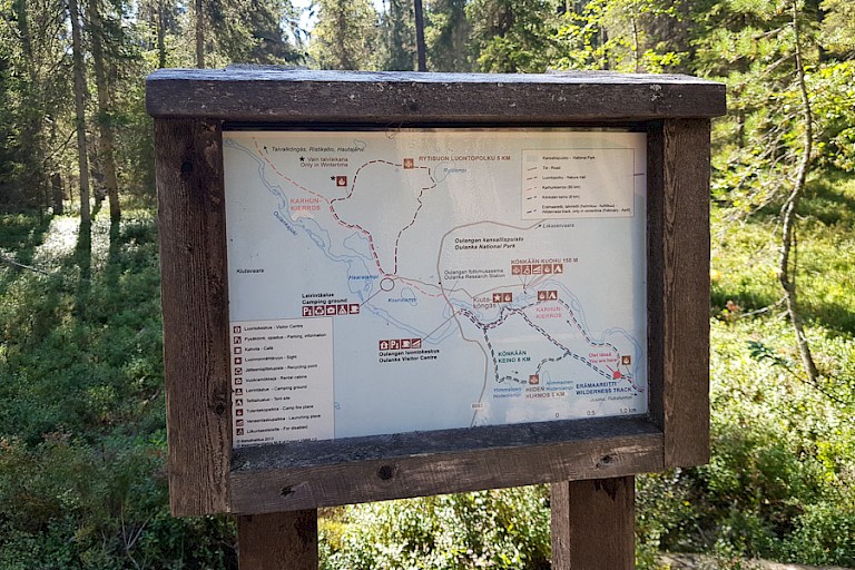 Wandelpaden in Oulanka NP.