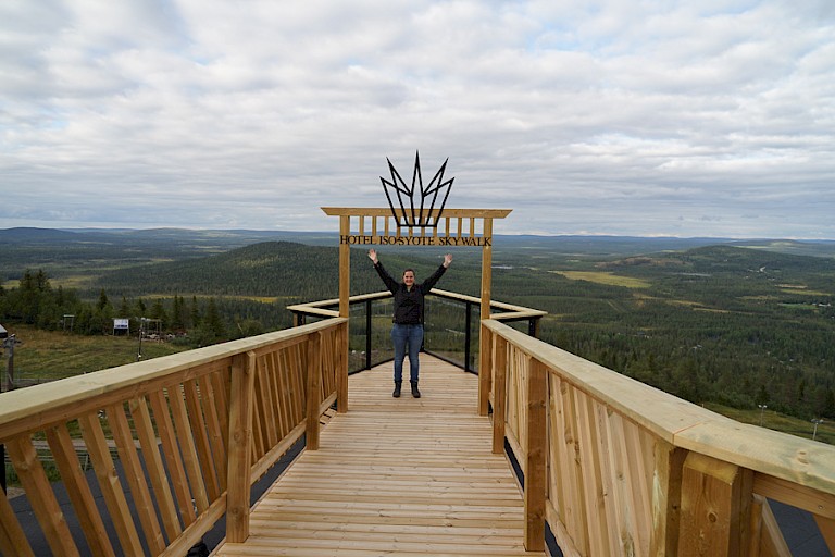 Skywalk van IsoSyöte Hotel.
