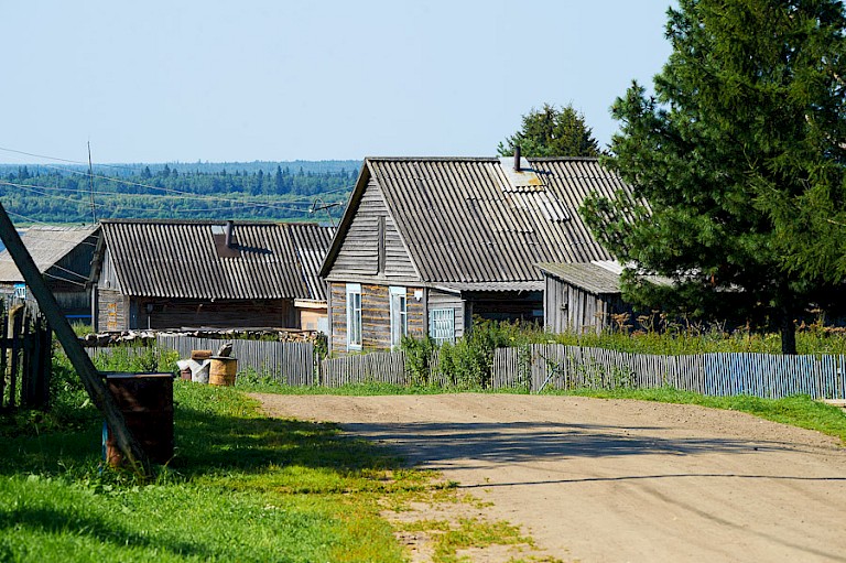 Straatje in Bakhta