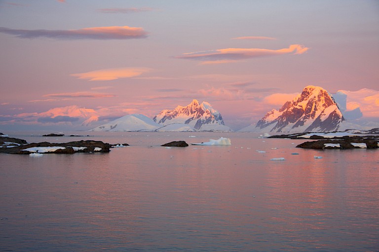 Zondersondergang zorgt voor prachtige kleuren.