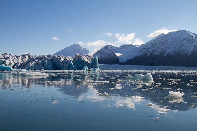 Gletsjerfront va de Kongsbree.