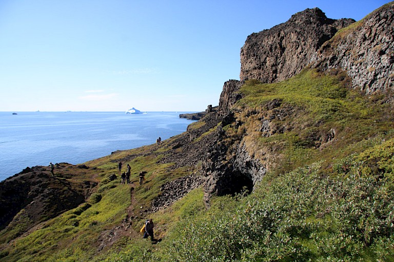 Basalten zuidkust van Disko-eiland.