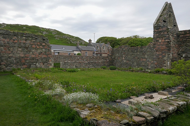 Ruïne van de abdij op Iona. 
Foto: Sigrid Martin.
