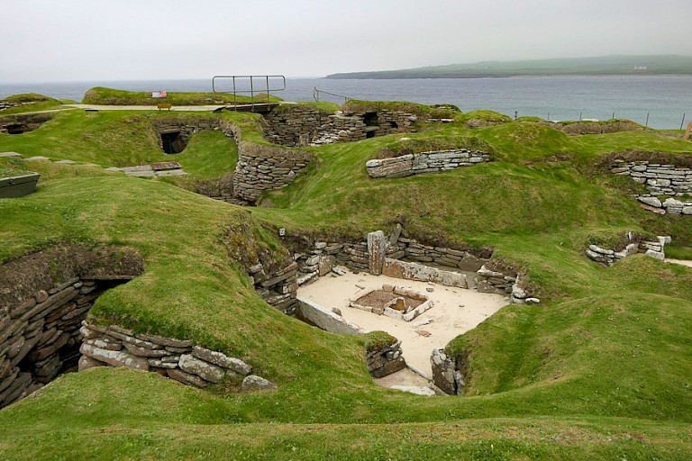 Opgraving Scara Brae.
Foto: Sigrid Martin.