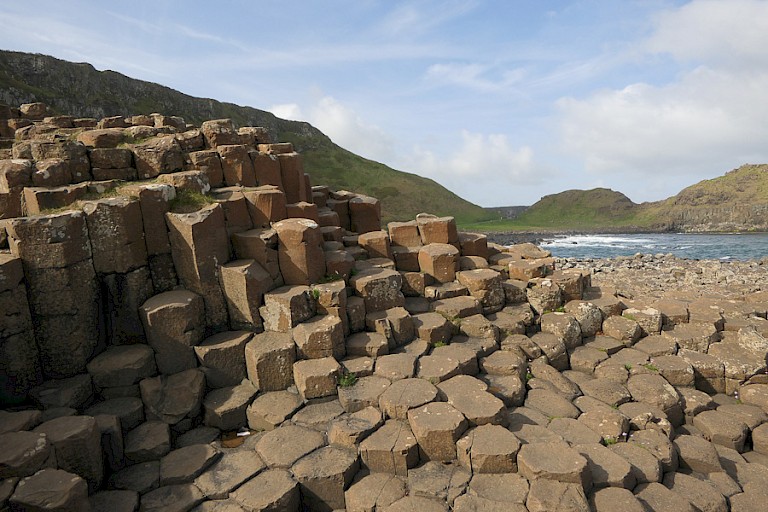 Basaltzuilen op Staffa. 
Foto: Sigrid Martin.