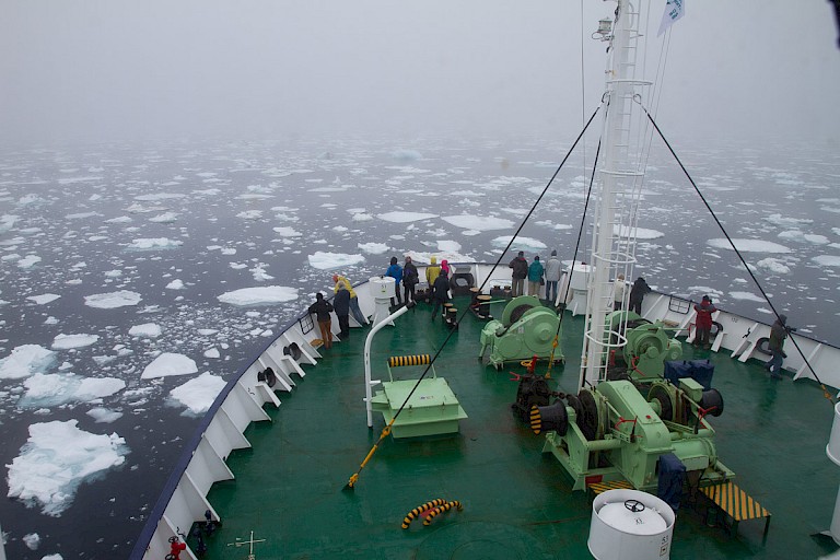 De Ortelius in het pakijs.