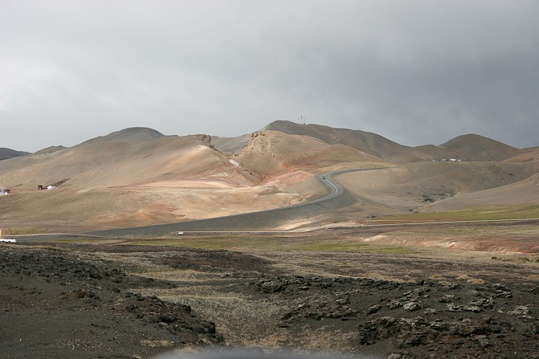 Uitzicht op Námafall