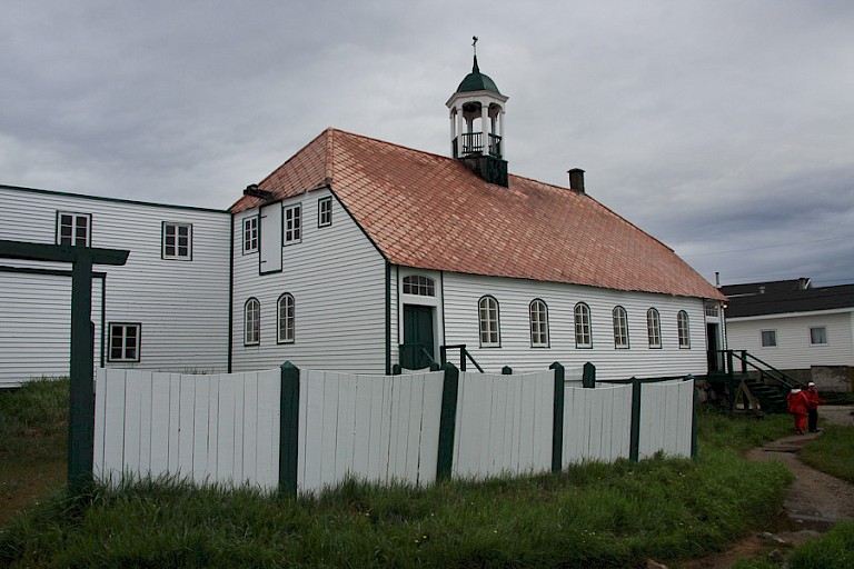 De kerk in Nain.