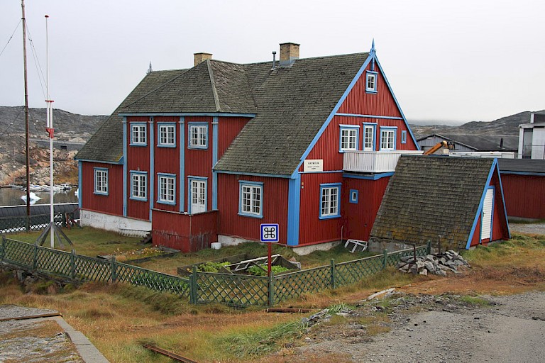 Het Knud Rasmussenmuseum in Ilulissat.