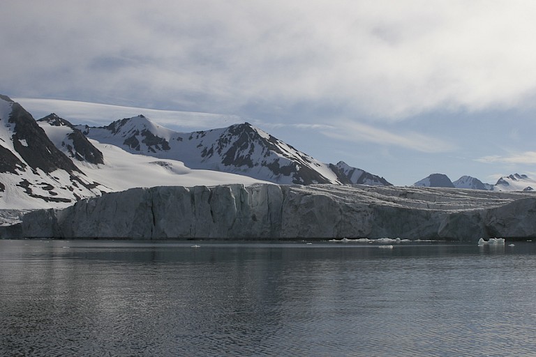 Brepollen, een grote gletsjer achterin de Hornsund.