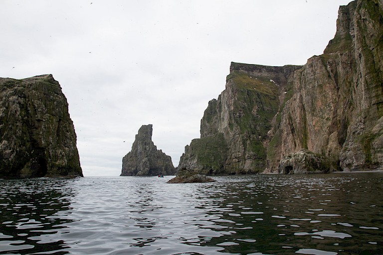 De zuidpunt met "Perlepynten"