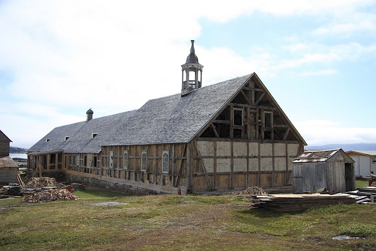 Moravische kerk in Hebron.