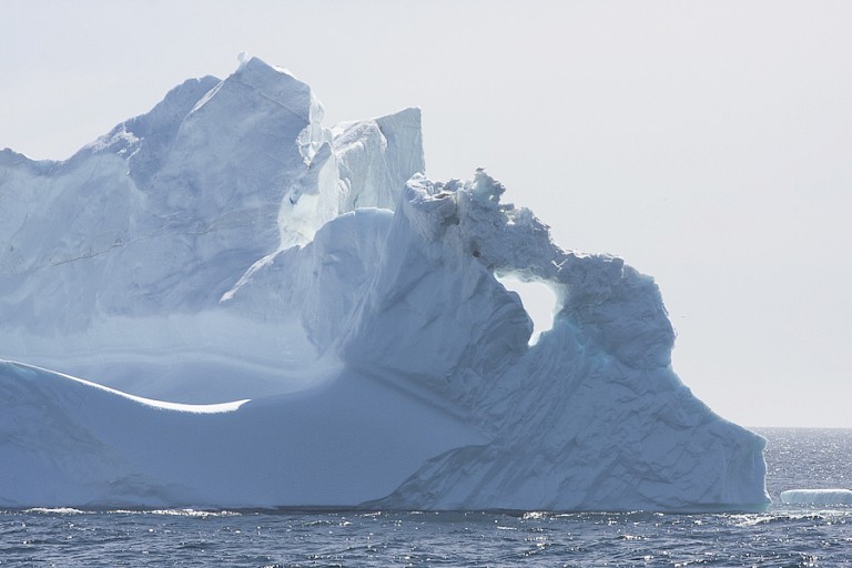 Tijdens de oversteek naar Labrador kunnen enorme ijsbergen voorbijdrijven.