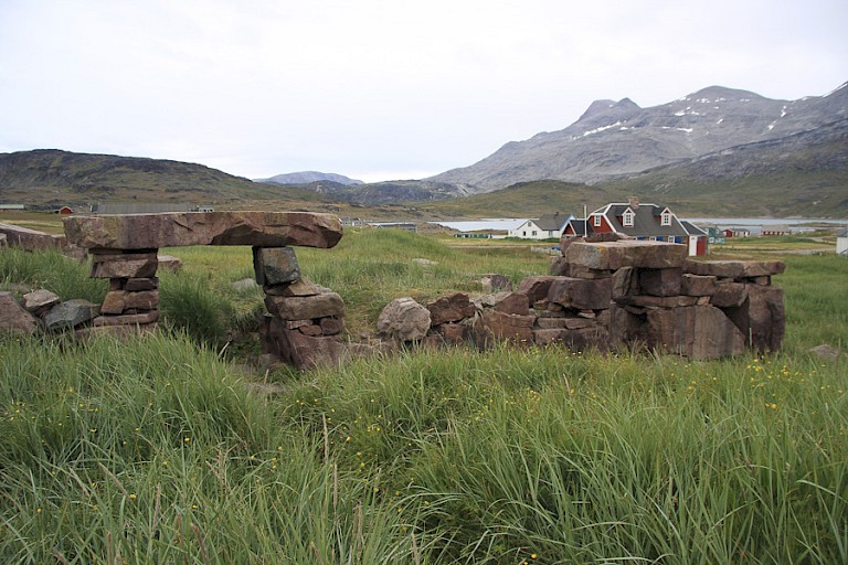 Restanten van Vikingbewoning bij Hvalsey.