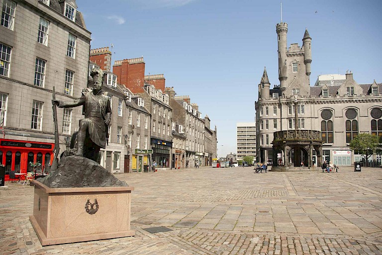Centrale plein van Aberdeen.