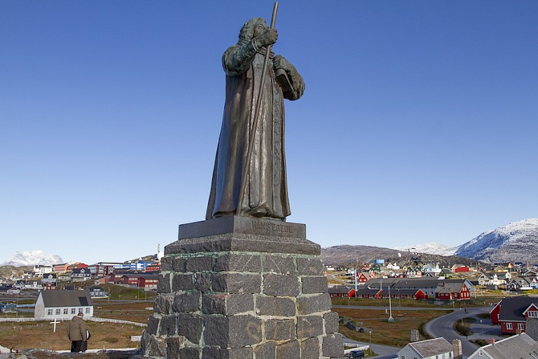 Standbeeld Hans Egede in Nuuk