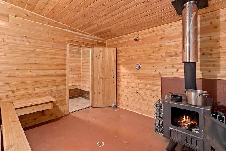 Sauna in het Kodiak Bear Center