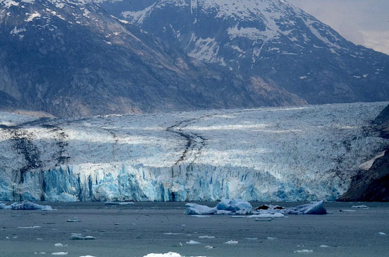 Één van de gletsjers in Glacier Bay NP.