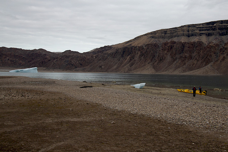 Devon, goede mogelijkheid voor de kajakkers.