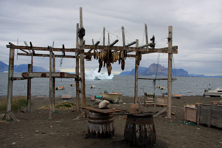 Visdroogrek op Qaarsut.