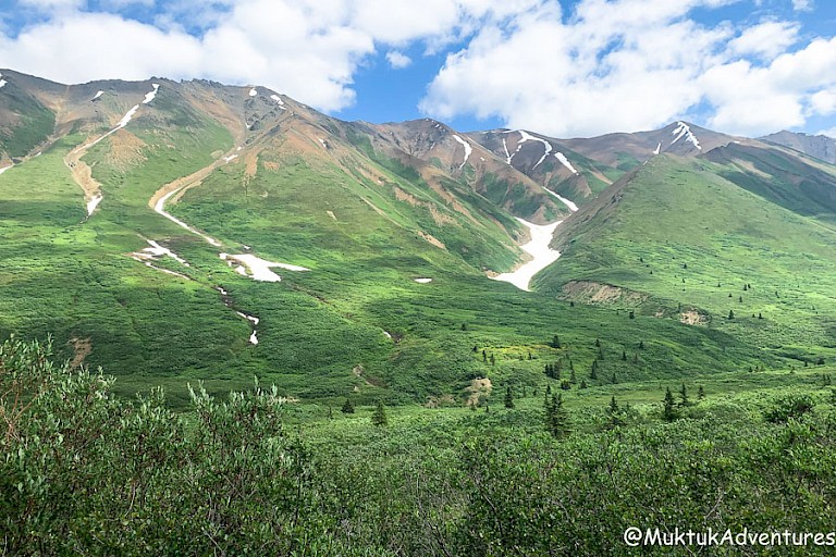Een van de uitzichtpunten langs de Cottonwood Trail.