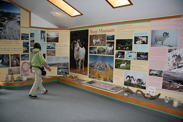 Bezoekerscentrum in Kluane NP.