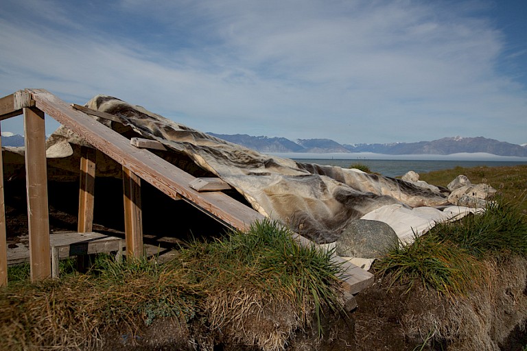 Traditionele tent bij Pond Inlet.
