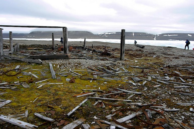 Overblijfselen van North Humberland House op Beechey.