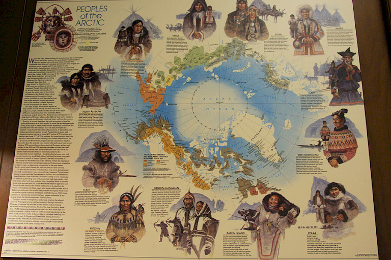 Informatievoorziening in het museum van Parks Canada.