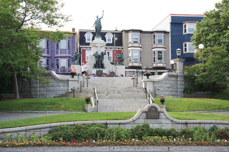 St. John's de hoofdstad van Newfoundland.