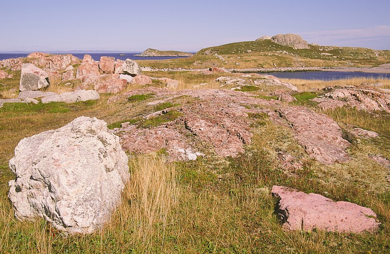 Desolaat landschap bij Miquelon.