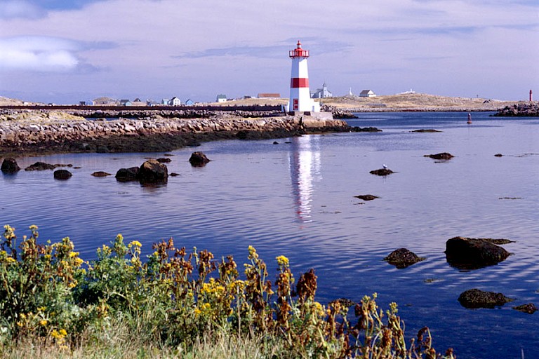 Vuurtoren bij Saint Pierre.