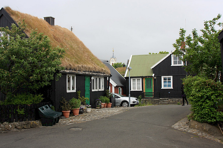 Typische straatjes in Tórshavn.