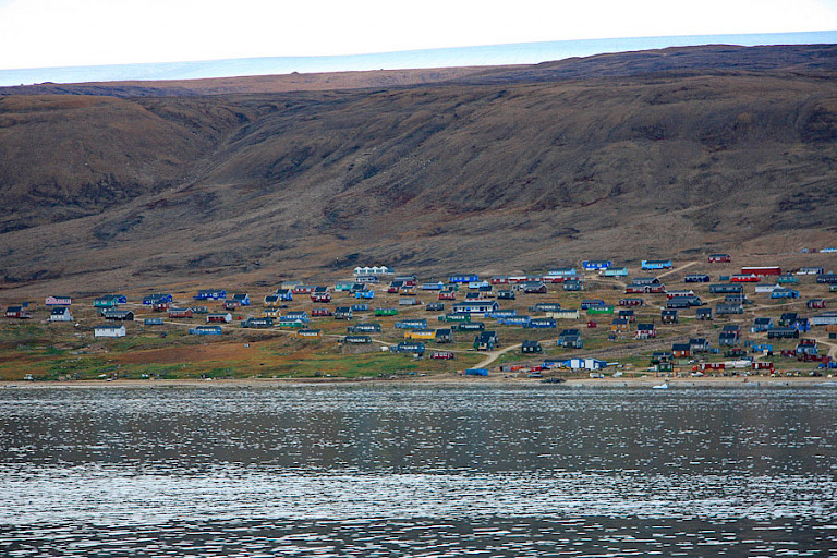 Aanzicht van Qaanaaq.
