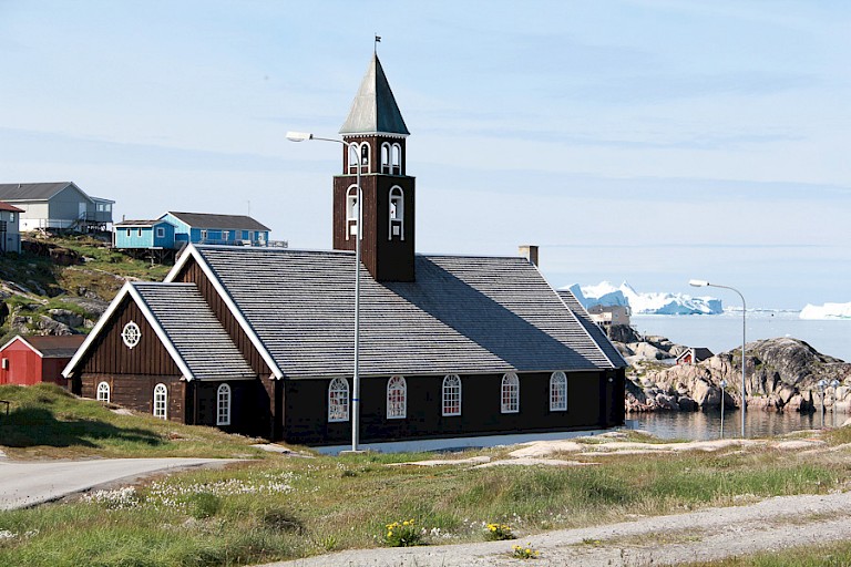 Kerk van Ilulissat, Groenland.