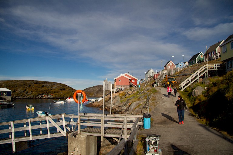 Wandelen door en bij Maniitsoq, Groenland.