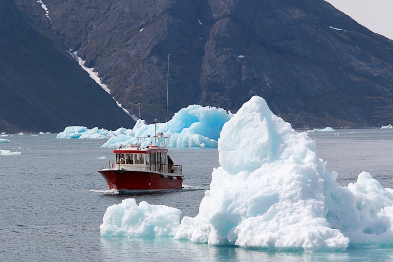Boottransfer tussen Qaqortoq en Narsaq, Zuid-Groenland