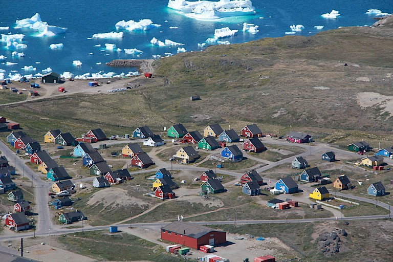 Uitzicht op Narsaq.