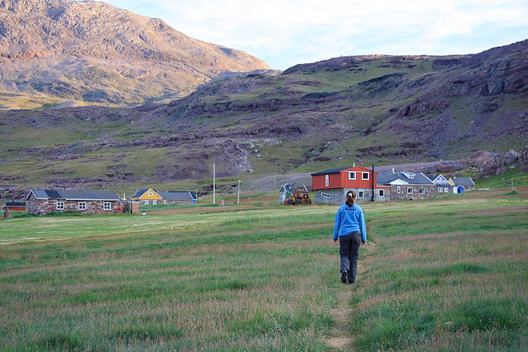 Op weg naar de boerderij in de omgeving van Igaliku.